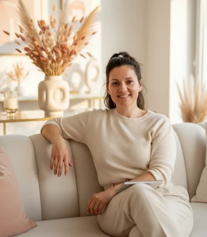 Jacqueline Schade in ihrem Coachingraum – authentisch & einfühlsam